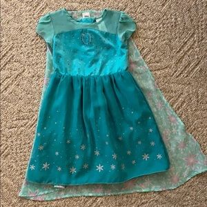 Elsa dress with detachable cape